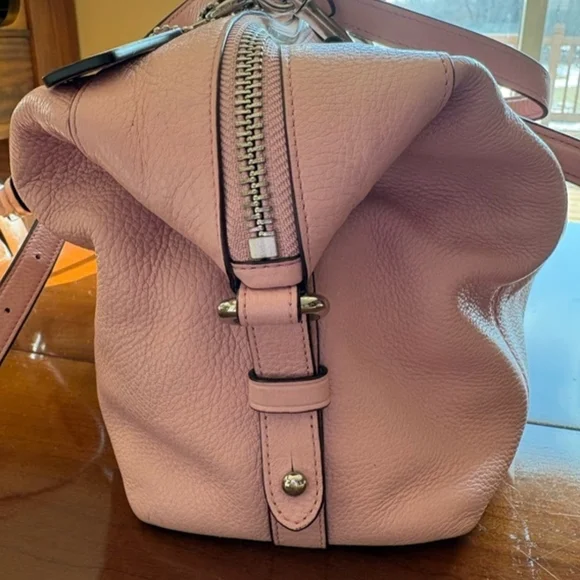 Coach Blush Pink Leather Satchel - Picture 2 of 14